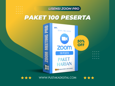 Zoom Pro Harian 100 Peserta - Host, Co-host, Breakout Room, Live Streaming dan Record Aktif